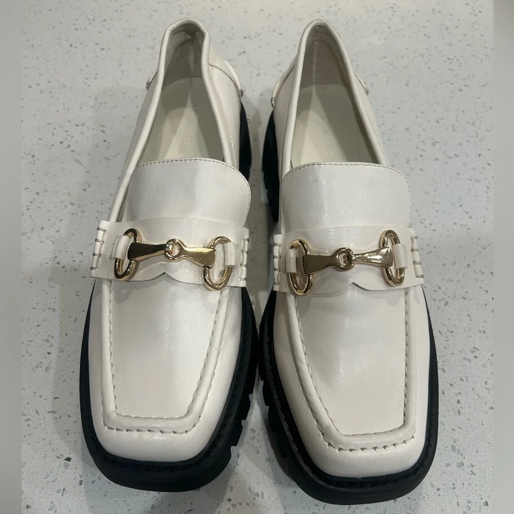 Open Edit Heather Platform Bit Loafers Sz 7.5 - Picture 3 of 12